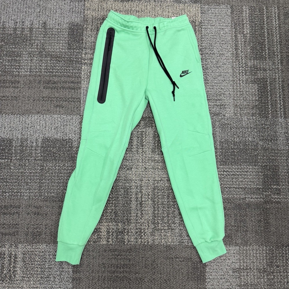 NIKE SPORTSWEAR TECH FLEECE Joggers GREEN BRIGHT MEN'S Small FB8002 363